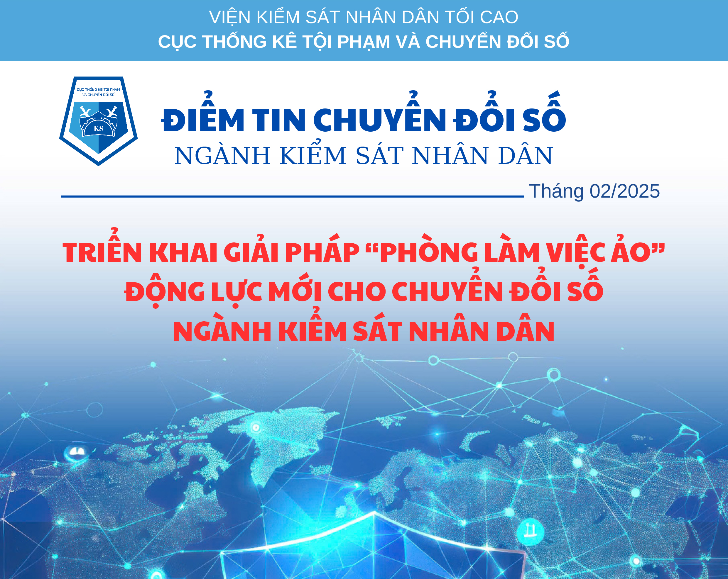 Điểm tin Chuyển đổi số ngành KSND tháng 02/2025